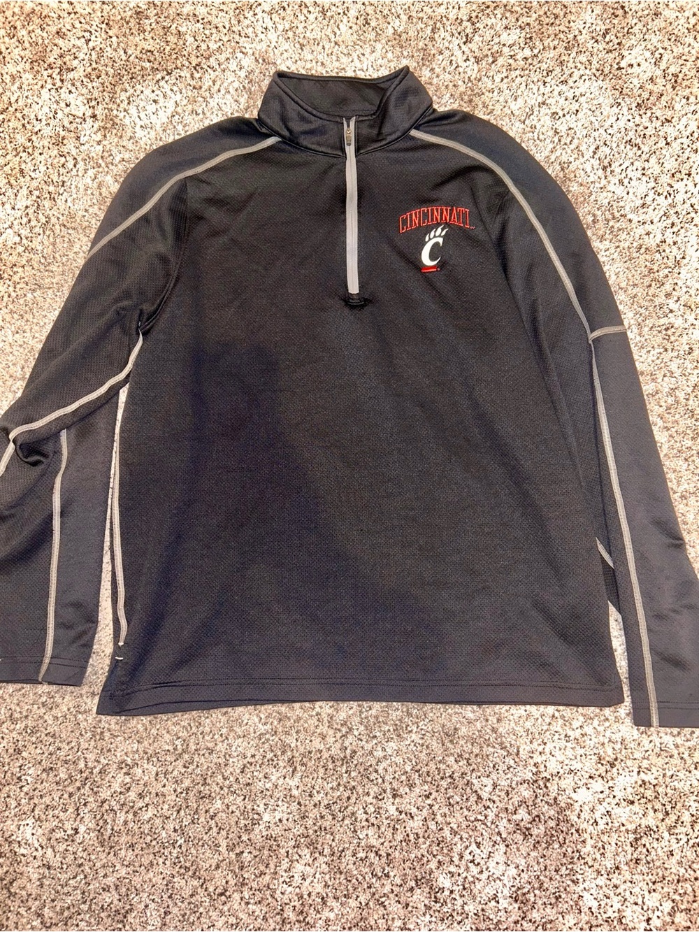 Under Armour Cincinnati Black Performance Quarter-Zip Pullover